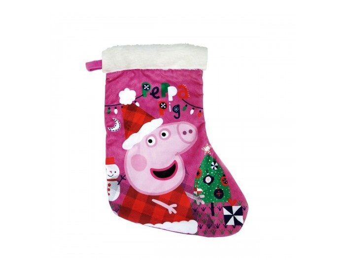 Коледни Чорапи Peppa Pig Cosy corner 42 cm полиестер