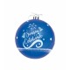 Коледна топка Frozen Memories 6 броя Син Бял Пластмаса (Ø 8 cm)