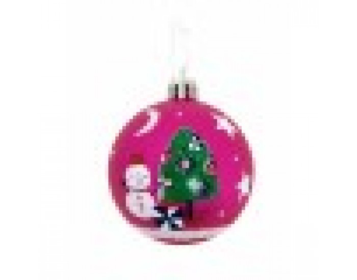 Коледна топка Peppa Pig Cosy corner Фуксия 10 броя Пластмаса (Ø 6 cm)