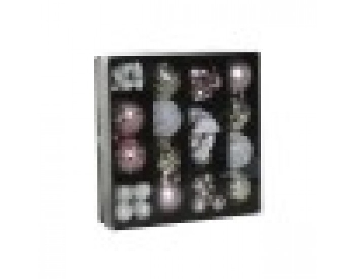 Коледни топки Home ESPRIT Розов PVC 25 x 6 x 25 cm