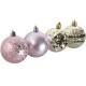 Коледни топки Home ESPRIT Розов PVC 25 x 6 x 25 cm