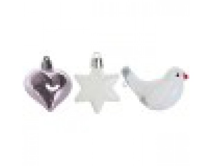 Коледни топки Home ESPRIT Розов PVC 25 x 6 x 25 cm