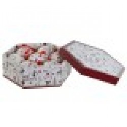 Коледни топки Home ESPRIT Бял Червен PVC (7 броя) - Decorațiuni sezoniere și de sărbători