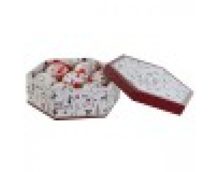 Коледни топки Home ESPRIT Бял Червен PVC (7 броя)