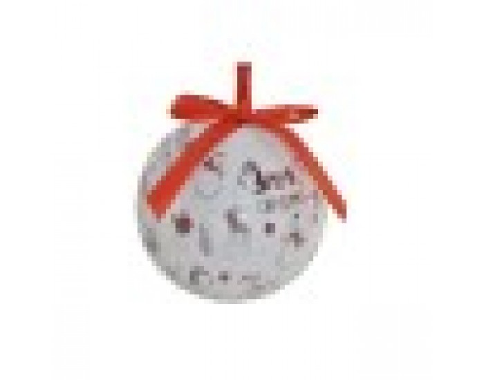 Коледни топки Home ESPRIT Бял Червен PVC (7 броя)