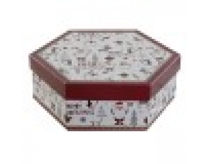 Коледни топки Home ESPRIT Бял Червен PVC (7 броя)