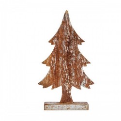 Коледно дърво Кафяв Сребрист Дървен (5 x 39 x 21 cm) - Krist+
