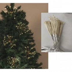 Коледна гирлянда Home ESPRIT Жълт PVC 13 x 13 x 380 cm - Decorațiuni sezoniere și de sărbători