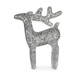Christmas reindeer Сребрист Метал (30 x 43,5 x 10 cm) - Decorațiuni