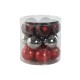 Коледни топки Home ESPRIT Червен Сребрист полиетилен 21,5 x 21,5 x 22,5 cm (15 Части)