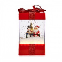 Снежна Топка Кутия Червен Пластмаса Полирезин (13 x 21 x 13 cm) - Decorațiuni
