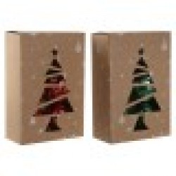 Коледни топки Home ESPRIT Червен Зелен PVC 20 x 10 x 30 cm (2 броя) - Decorațiuni sezoniere și de sărbători
