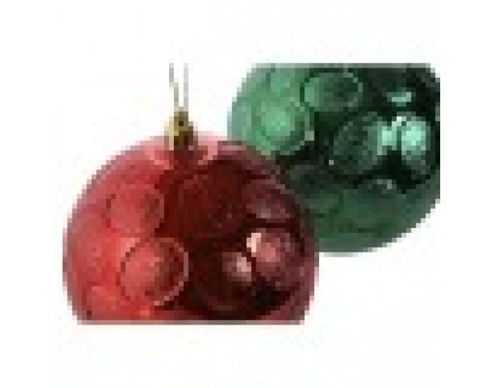 Коледни топки Home ESPRIT Червен Зелен PVC 20 x 10 x 30 cm (2 броя)