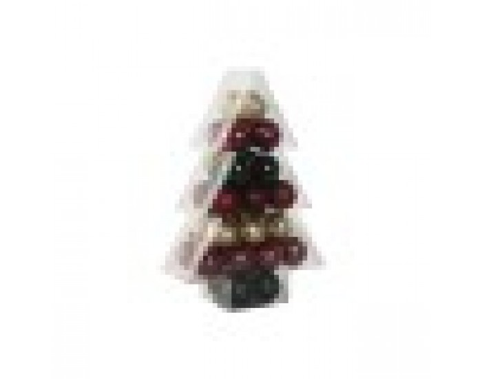 Коледни топки Home ESPRIT Червен Зелен полиетилен 28 x 12 x 42 cm (34 Части)