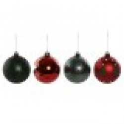 Коледни топки Home ESPRIT Червен Златен полиетилен 32,5 x 8 x 32,5 cm (16 Части) - Decorațiuni sezoniere și de sărbători