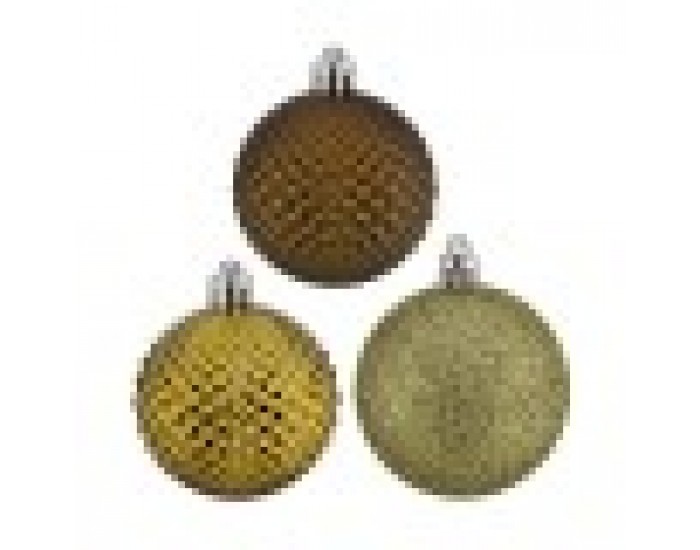 Christmas Balls Set Ø 6 cm Зелен PVC (12 броя)