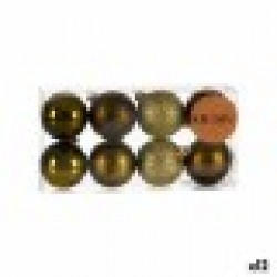 Christmas Balls Set Зелен Пластмаса (5 x 6 x 5 cm) (12 броя) - Decorațiuni