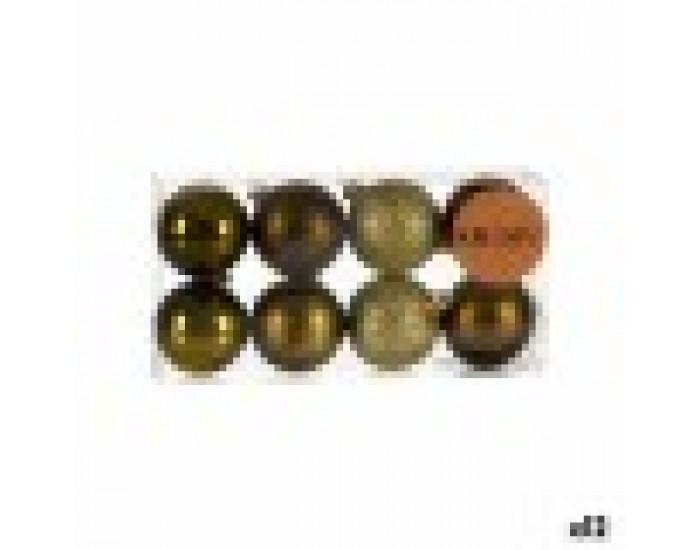 Christmas Balls Set Зелен Пластмаса (5 x 6 x 5 cm) (12 броя)