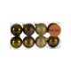 Christmas Balls Set Зелен Пластмаса (5 x 6 x 5 cm) (12 броя)