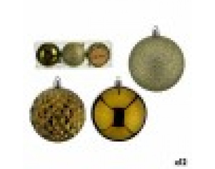 Комплект Коледни Топки Зелен PVC Ø 8 cm (12 броя)