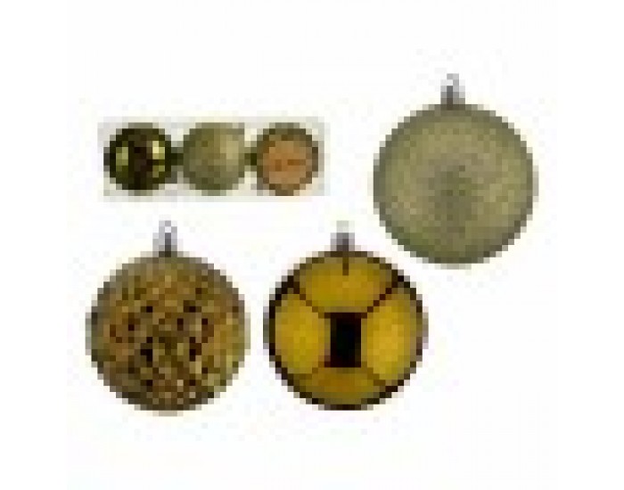 Комплект Коледни Топки Зелен PVC Ø 8 cm (12 броя)