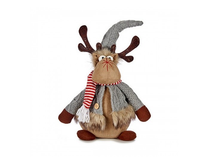 Christmas reindeer Сив Кафяв полиестер (15 x 43 x 19 cm)