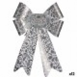 Ласо Коледна Украса Принтиран Сребрист PVC 16 x 24 x 4 cm (12 броя) - Krist+