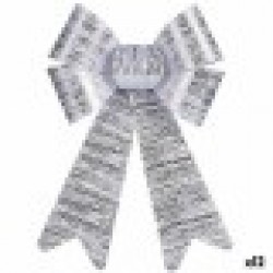 Ласо Коледна Украса Сребрист PVC 16 x 24 x 4 cm (12 броя) - Krist+