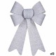 Ласо Коледна Украса Точки Сребрист PVC 16 x 24 x 4 cm (12 броя)