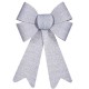 Ласо Коледна Украса Точки Сребрист PVC 16 x 24 x 4 cm (12 броя)