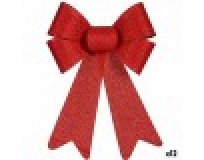 Ласо Коледна Украса Червен PVC 16 x 24 x 4 cm (12 броя)