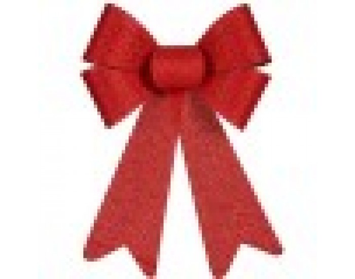 Ласо Коледна Украса Червен PVC 16 x 24 x 4 cm (12 броя)