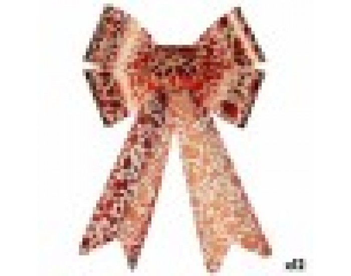 Ласо Коледна Украса Червен Златен PVC 16 x 24 x 4 cm (12 броя)