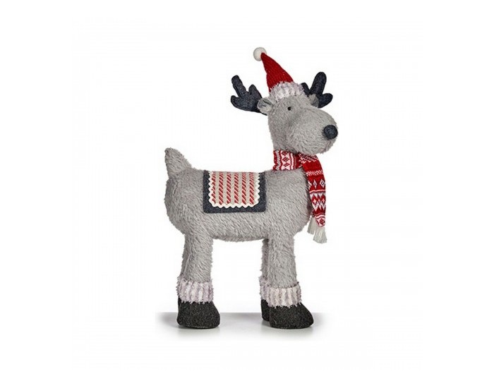 Christmas reindeer 63,5 cm Червен Сив Плат Бял