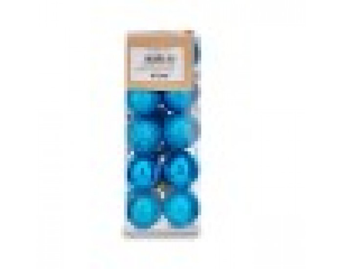 Christmas Balls Set Ø 3 cm Син Пластмаса (12 броя)