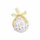 Коледни топки Бял Златен хартия Polyfoam 7,5 x 7,5 x 7,5 cm (14 броя)