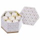 Коледни топки Бял Златен хартия Polyfoam 7,5 x 7,5 x 7,5 cm (14 броя)