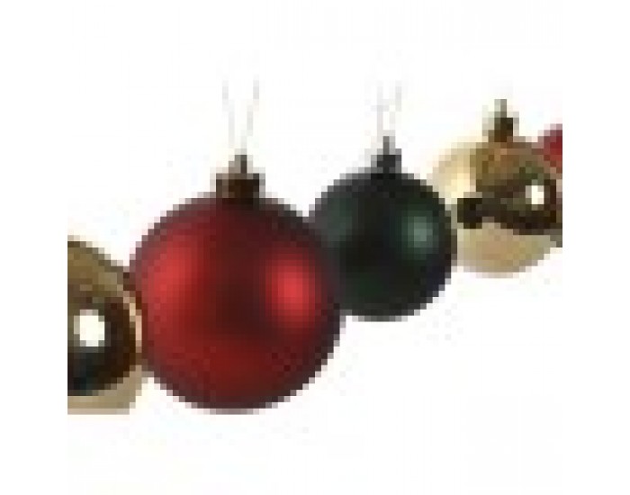 Коледни топки Home ESPRIT Червен Зелен полиетилен 25 x 25 x 25 cm (41 Части)