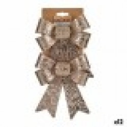 Ласо Коледна Украса Бронз PVC 15 x 4 x 16 cm (12 броя) - Krist+