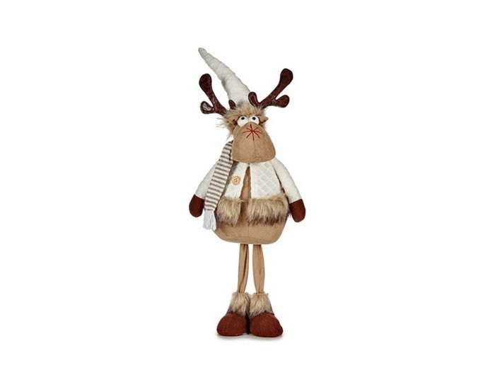 Christmas reindeer Кафяв Бял полиестер (24 x 63 x 27 cm)