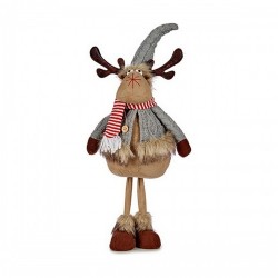 Christmas reindeer Сив Кафяв полиестер (24 x 63 x 27 cm) - Decorațiuni