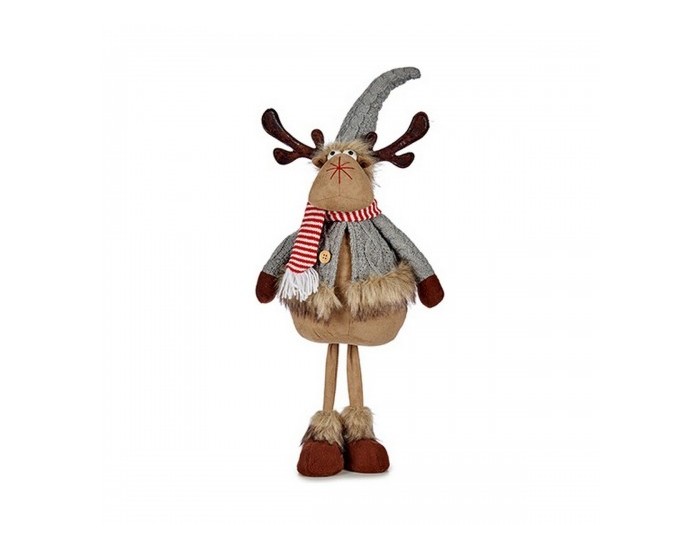 Christmas reindeer Сив Кафяв полиестер (24 x 63 x 27 cm)