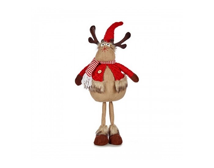 Christmas reindeer Червен Кафяв полиестер (24 x 63 x 27 cm)