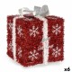 Подаръчна кутия Бял Червен Сребрист полипропилен PET 20 x 23 x 20 cm (6 броя)