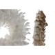 Коледен венец Home ESPRIT Бял Златен Перо 30 x 7 x 30 cm (2 броя)
