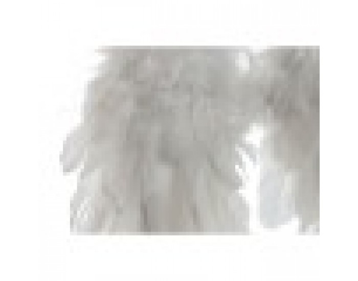 Висяща украса Home ESPRIT Бял Златен Перо 28 x 4 x 33 cm (2 броя)