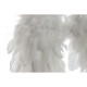 Висяща украса Home ESPRIT Бял Златен Перо 28 x 4 x 33 cm (2 броя)