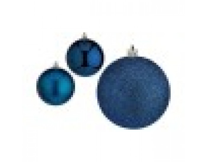 Christmas Balls Set Син Пластмаса (8 x 9 x 8 cm) (12 броя)