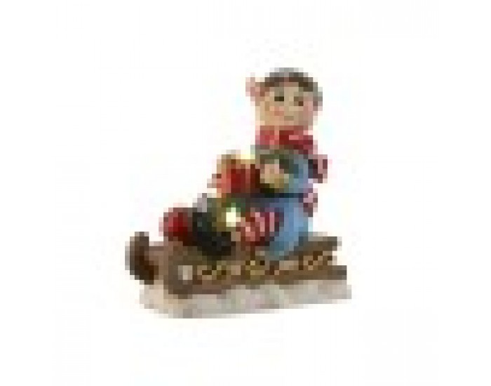 Коледна Украса Home ESPRIT Червен Зелен Многоцветен 33 x 18 x 35 cm