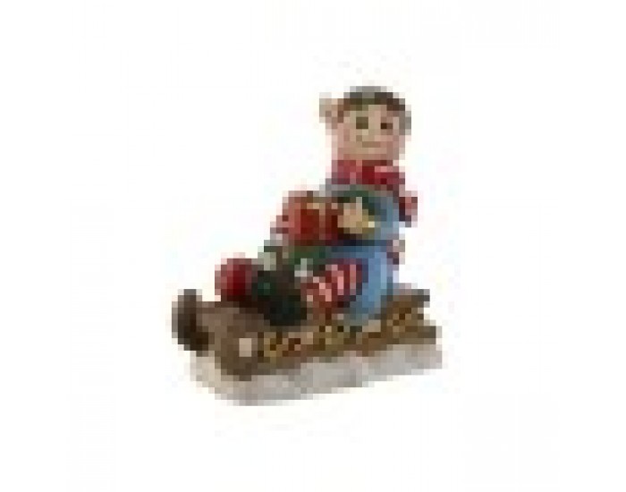Коледна Украса Home ESPRIT Червен Зелен Многоцветен 33 x 18 x 35 cm